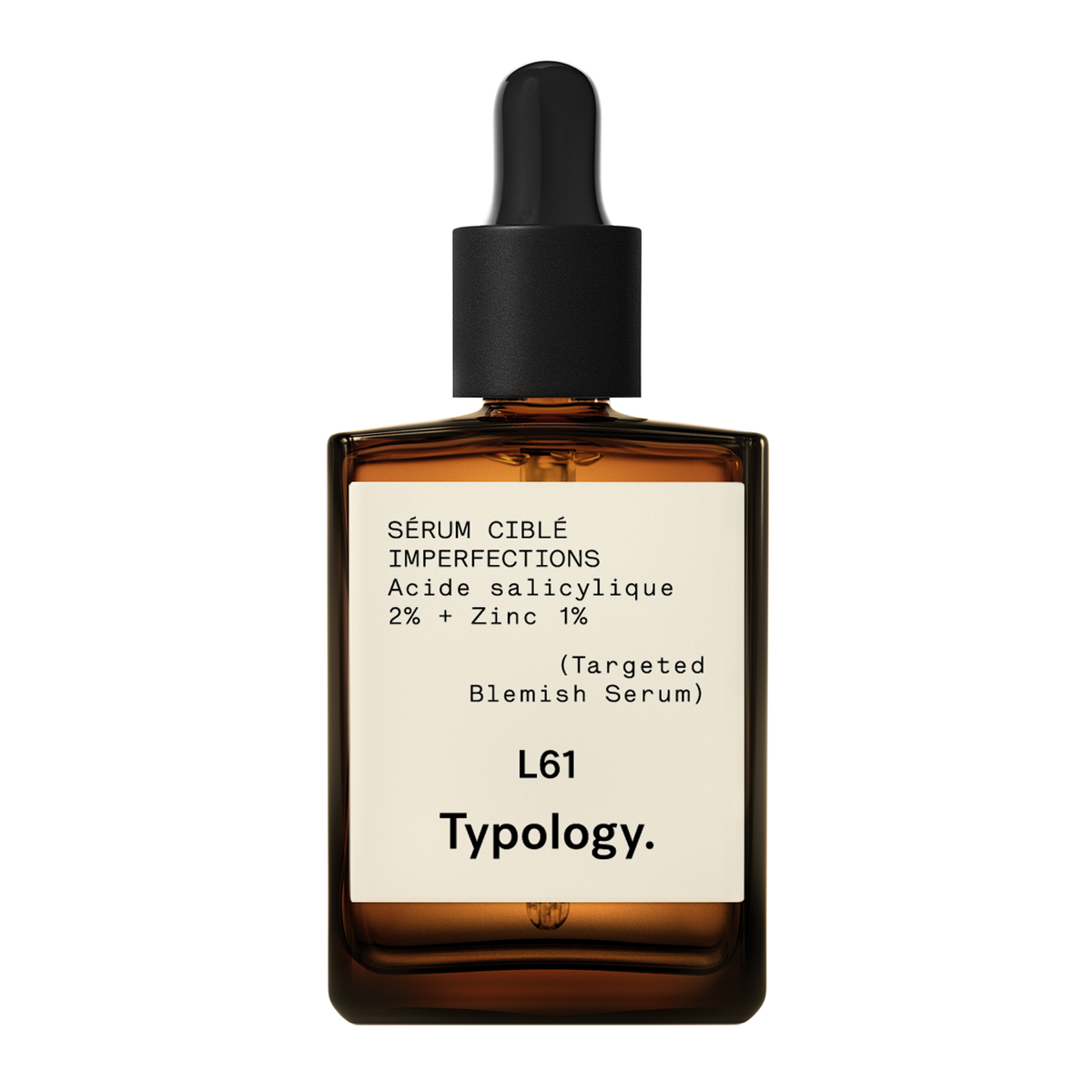 Targeted Blemish Serum  2% Salicylic Acid + 1% Zinc  — Typology